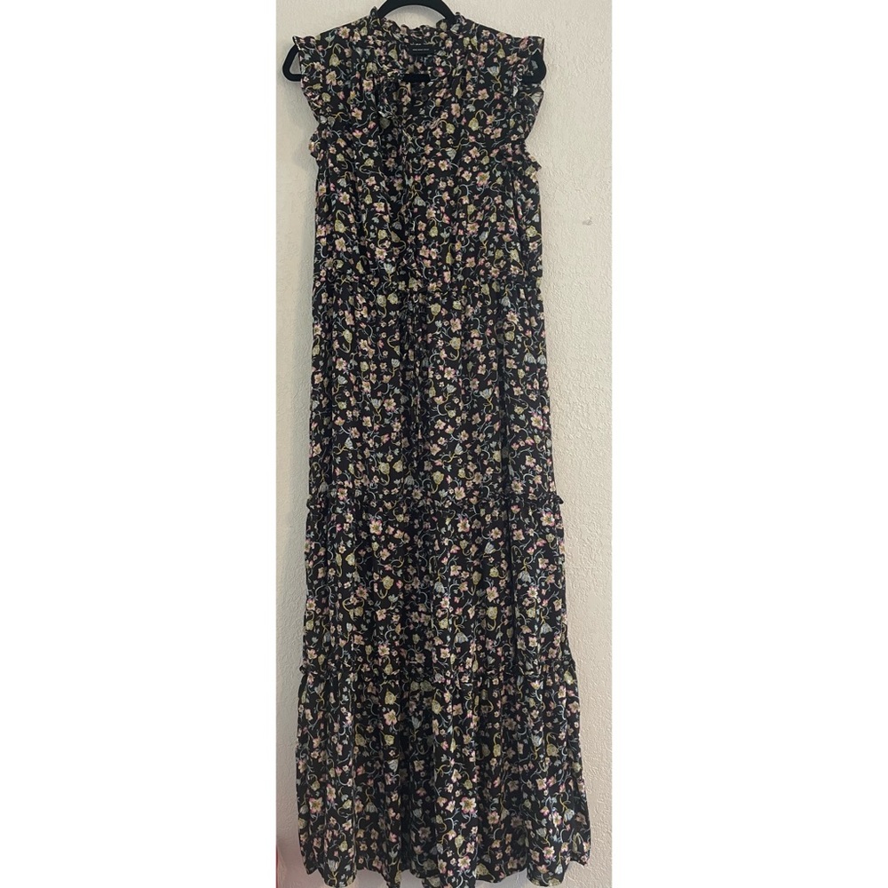 Who What Wear Dark Floral Maxi